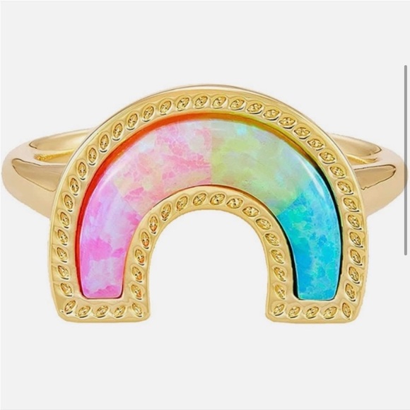 Kendra Scott Jewelry - Kendra Scott ring rainbow gold boho